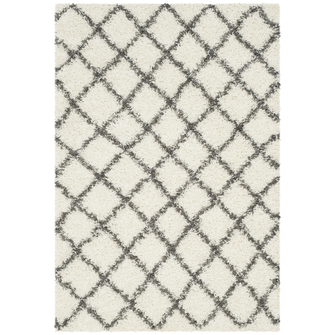 SAFAVIEH Dallas Shag SGD258H Ivory/Dark Grey Rug Image 4