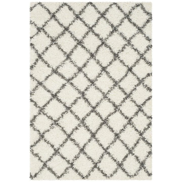 SAFAVIEH Dallas Shag SGD258H Ivory/Dark Grey Rug Image 1