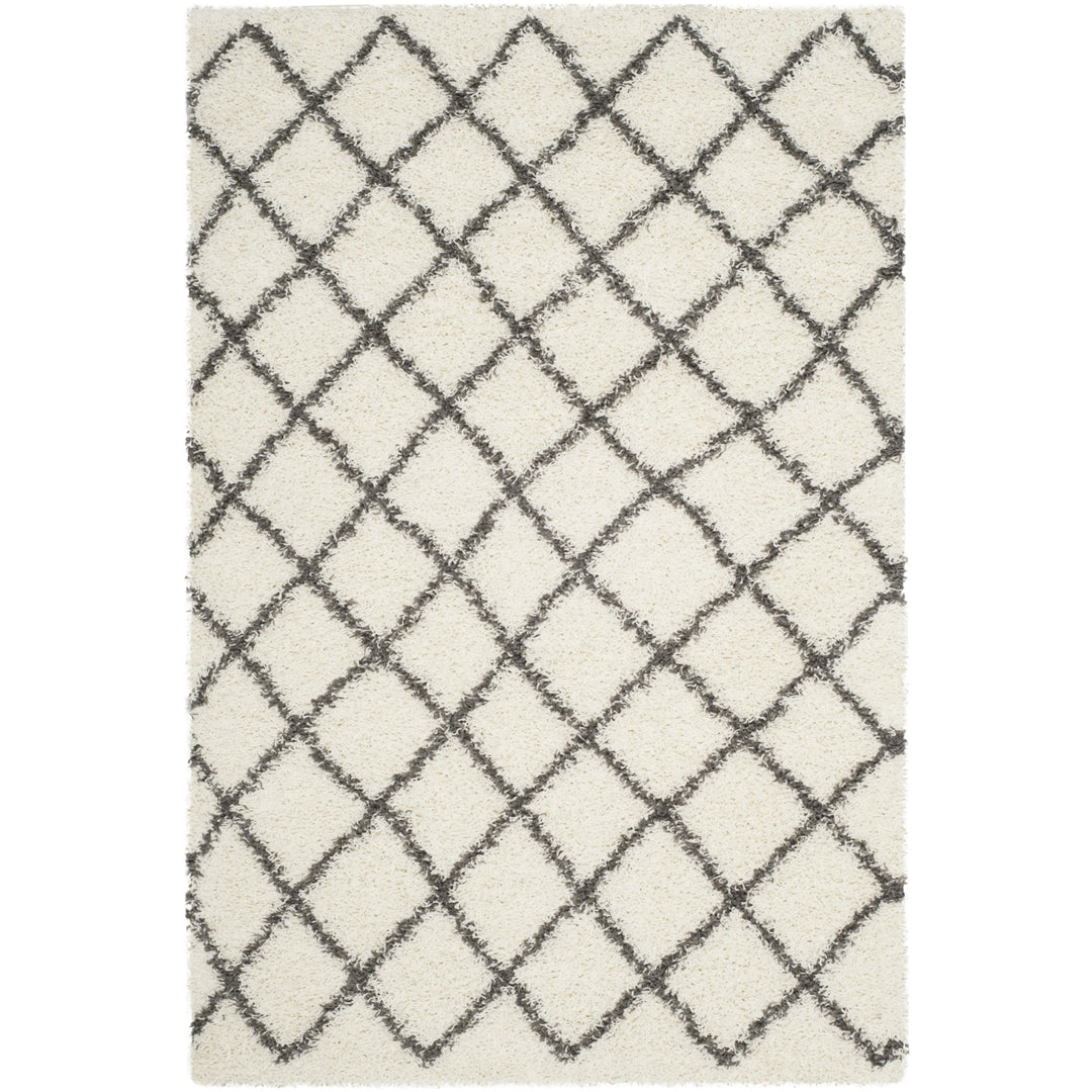 SAFAVIEH Dallas Shag SGD258H Ivory/Dark Grey Rug Image 5