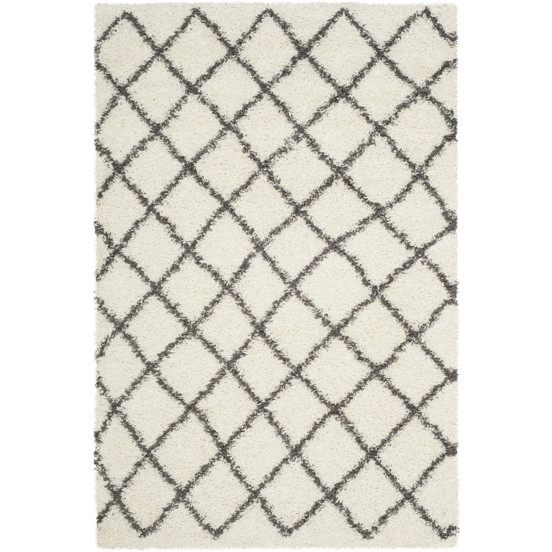 SAFAVIEH Dallas Shag SGD258H Ivory/Dark Grey Rug Image 1