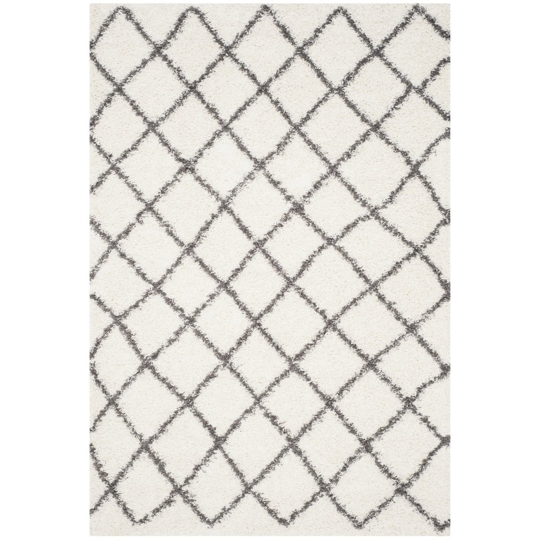 SAFAVIEH Dallas Shag SGD258H Ivory/Dark Grey Rug Image 1