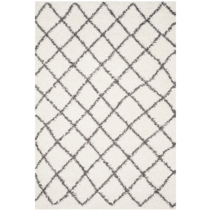 SAFAVIEH Dallas Shag SGD258H Ivory/Dark Grey Rug Image 1