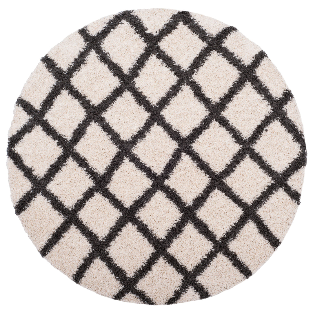 SAFAVIEH Dallas Shag SGD258H Ivory/Dark Grey Rug Image 7