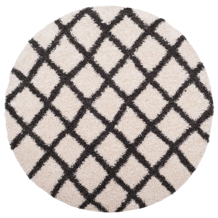 SAFAVIEH Dallas Shag SGD258H Ivory/Dark Grey Rug Image 1