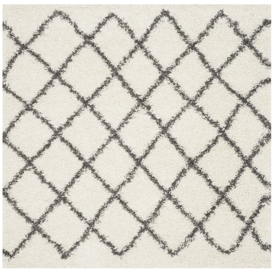 SAFAVIEH Dallas Shag SGD258H Ivory/Dark Grey Rug Image 1