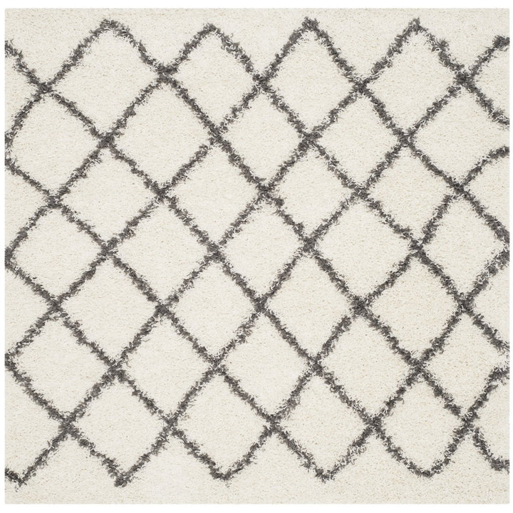 SAFAVIEH Dallas Shag SGD258H Ivory/Dark Grey Rug Image 1