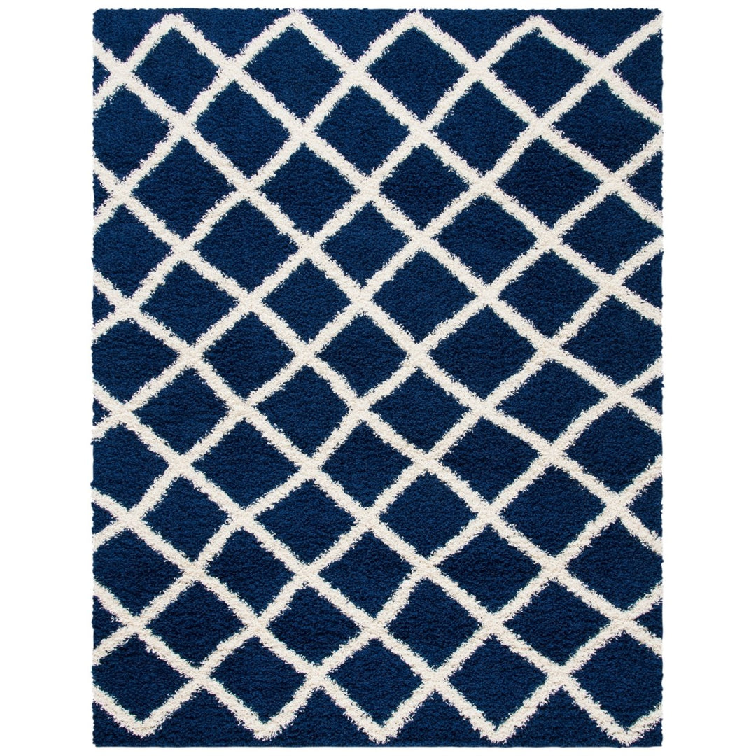 SAFAVIEH Dallas Shag SGD258N Navy / Ivory Rug Image 1