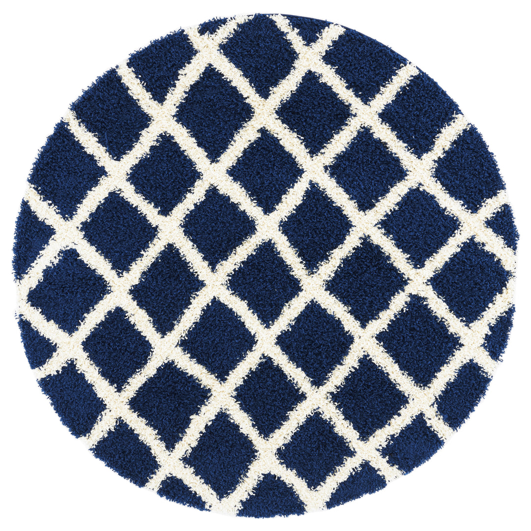 SAFAVIEH Dallas Shag SGD258N Navy / Ivory Rug Image 4