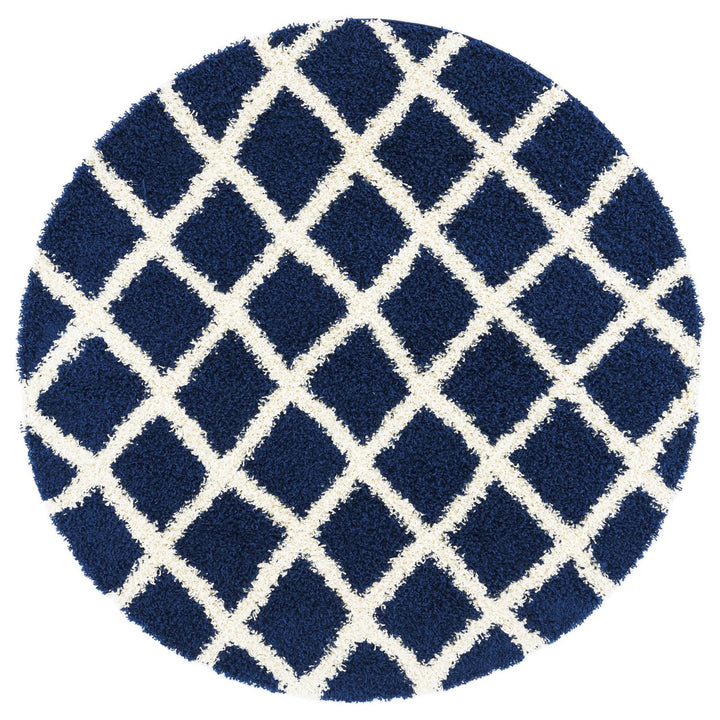 SAFAVIEH Dallas Shag SGD258N Navy / Ivory Rug Image 1