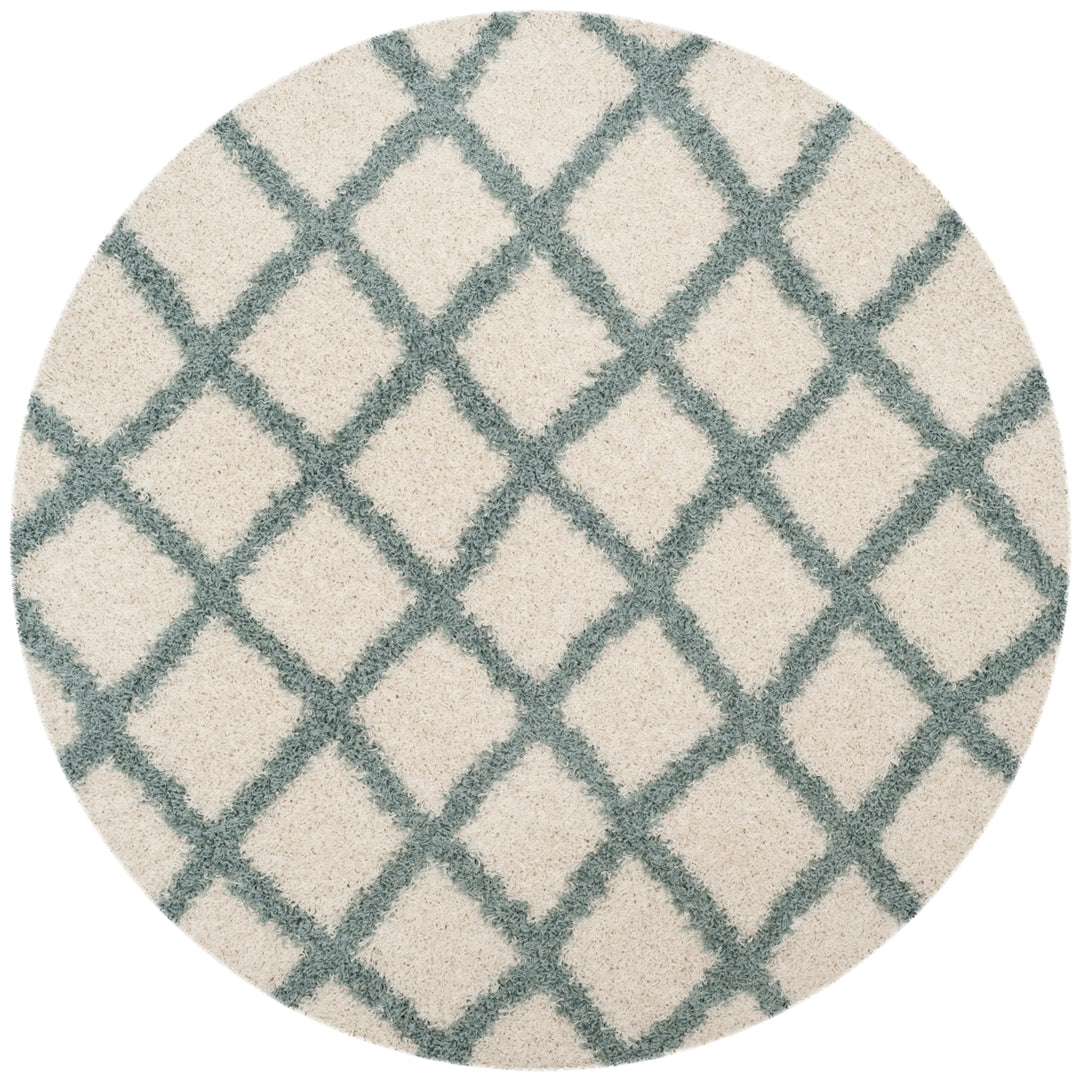 SAFAVIEH Dallas Shag SGD258J Ivory / Seafoam Rug Image 4