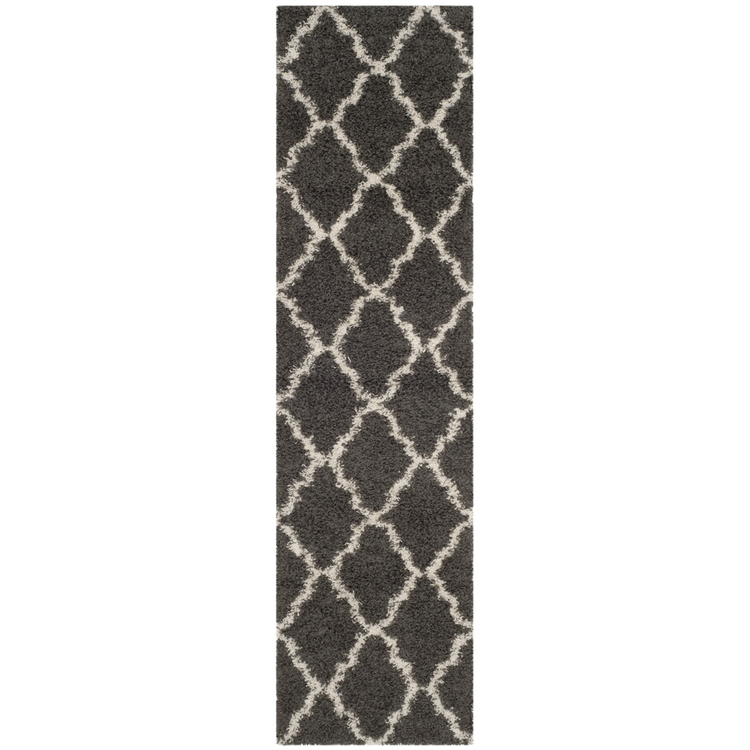 SAFAVIEH Dallas Shag SGDS257A Dark Grey/Ivory Rug Image 1