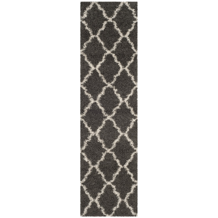 SAFAVIEH Dallas Shag SGDS257A Dark Grey/Ivory Rug Image 1