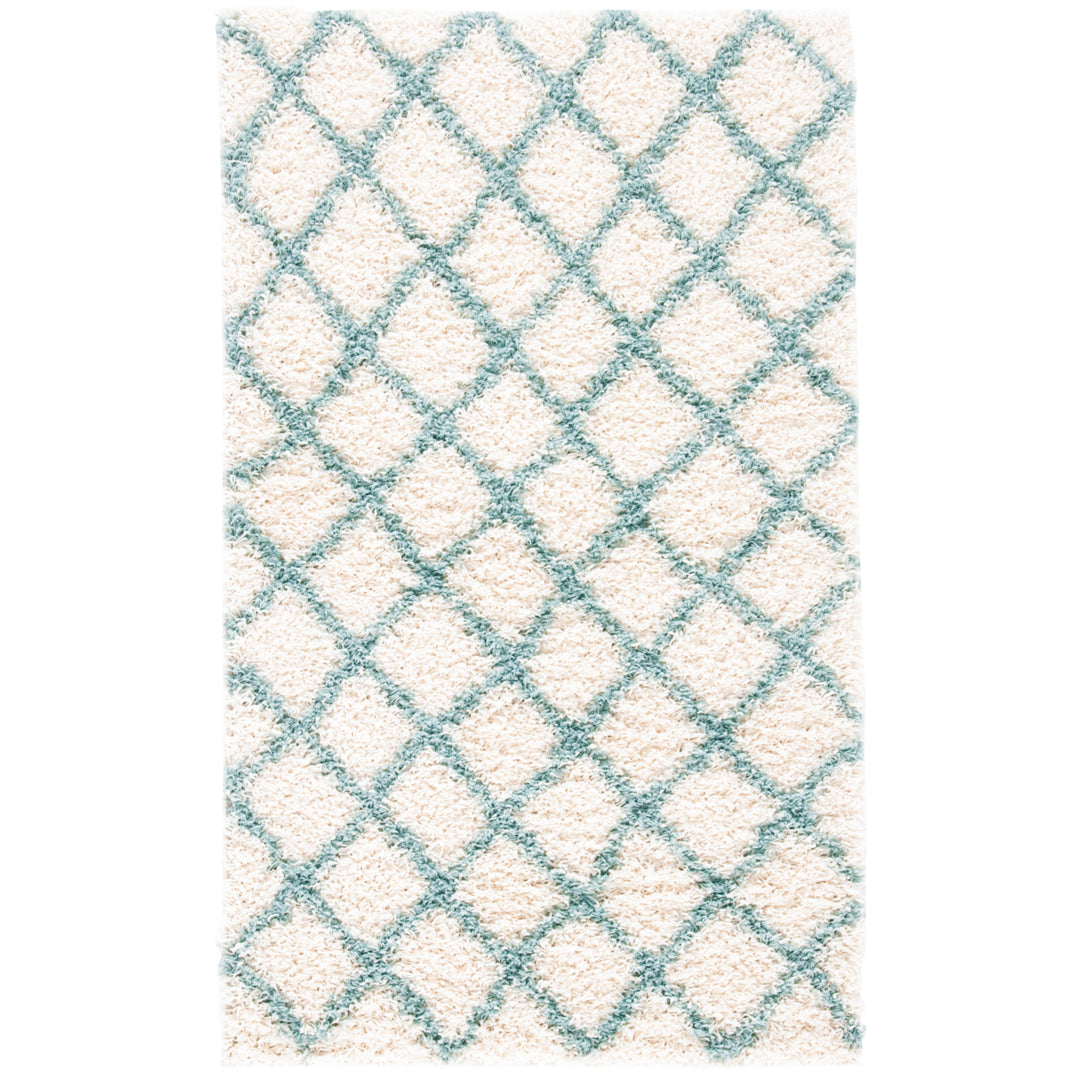 SAFAVIEH Dallas Shag SGD258J Ivory / Seafoam Rug Image 8