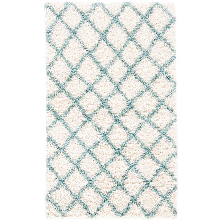 SAFAVIEH Dallas Shag SGD258J Ivory / Seafoam Rug Image 1