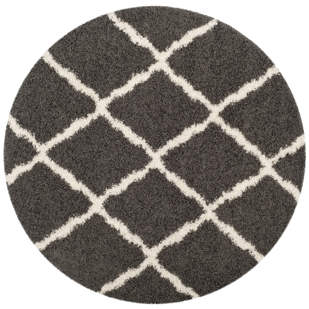 SAFAVIEH Dallas Shag SGDS257A Dark Grey/Ivory Rug Image 4