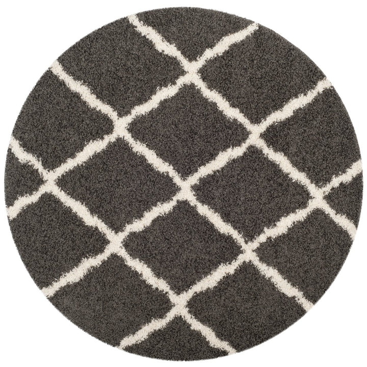 SAFAVIEH Dallas Shag SGDS257A Dark Grey/Ivory Rug Image 1