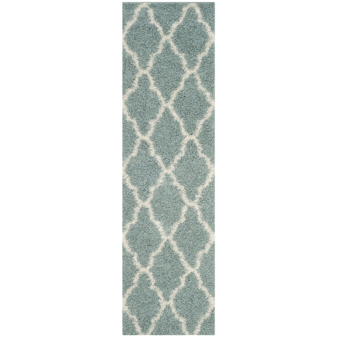 SAFAVIEH Dallas Shag SGDS257C Seafoam / Ivory Rug Image 1