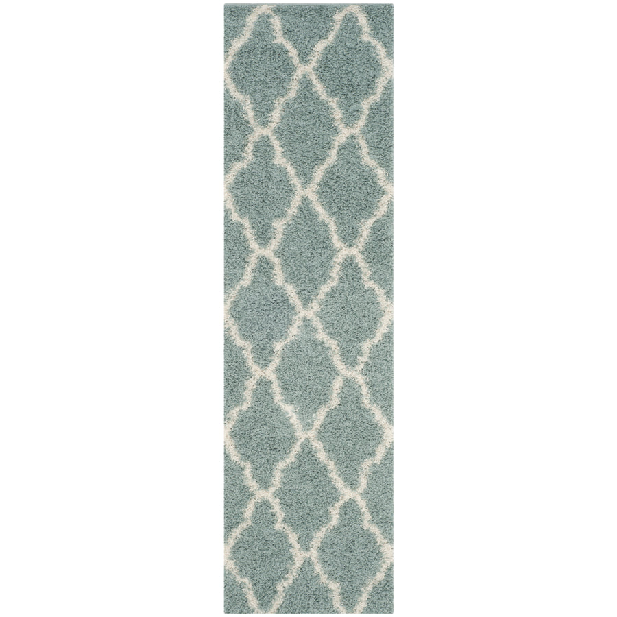 SAFAVIEH Dallas Shag SGDS257C Seafoam / Ivory Rug Image 1