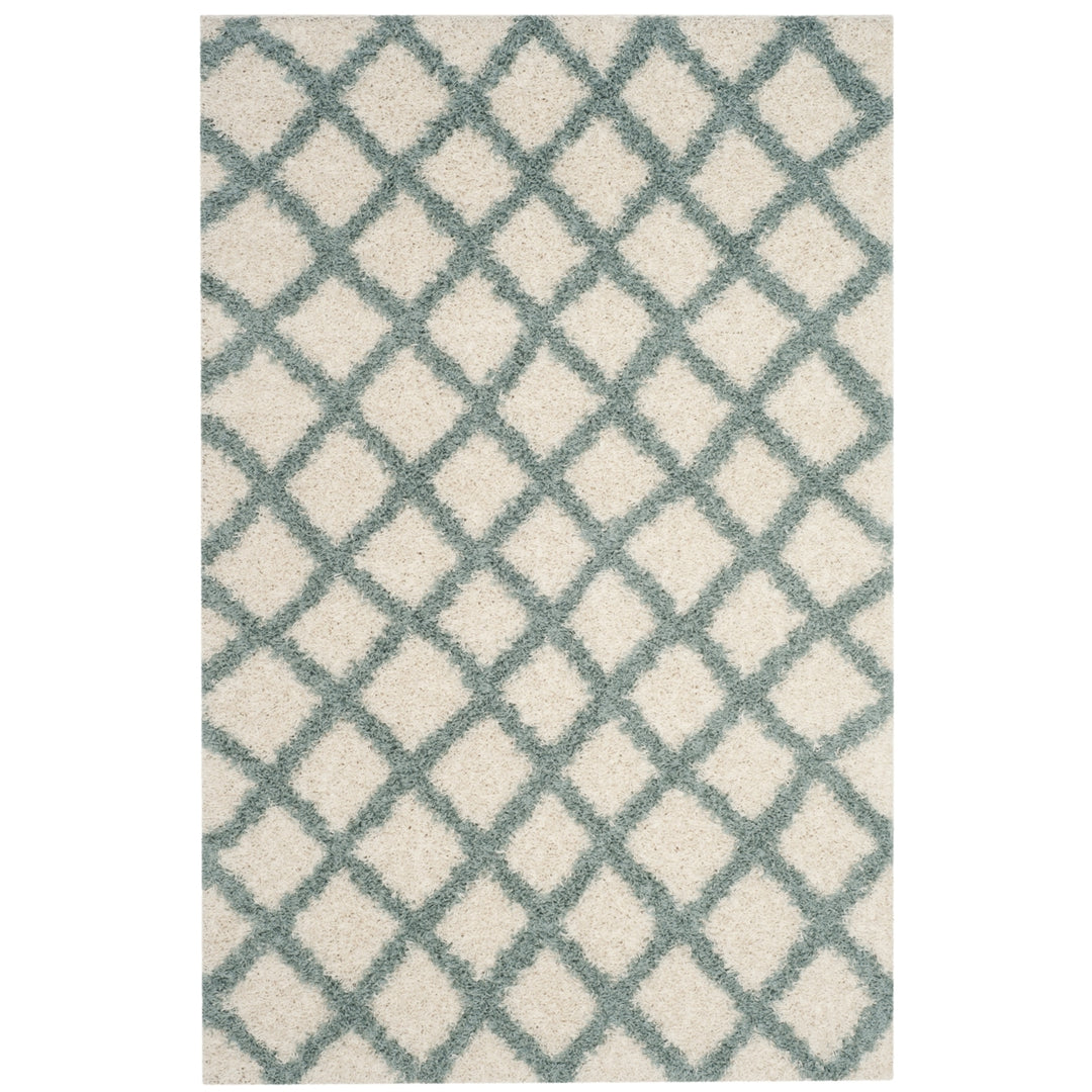 SAFAVIEH Dallas Shag SGD258J Ivory / Seafoam Rug Image 9