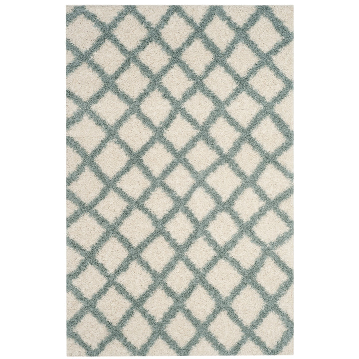 SAFAVIEH Dallas Shag SGD258J Ivory / Seafoam Rug Image 9