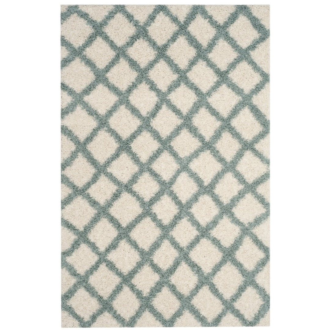 SAFAVIEH Dallas Shag SGD258J Ivory / Seafoam Rug Image 1