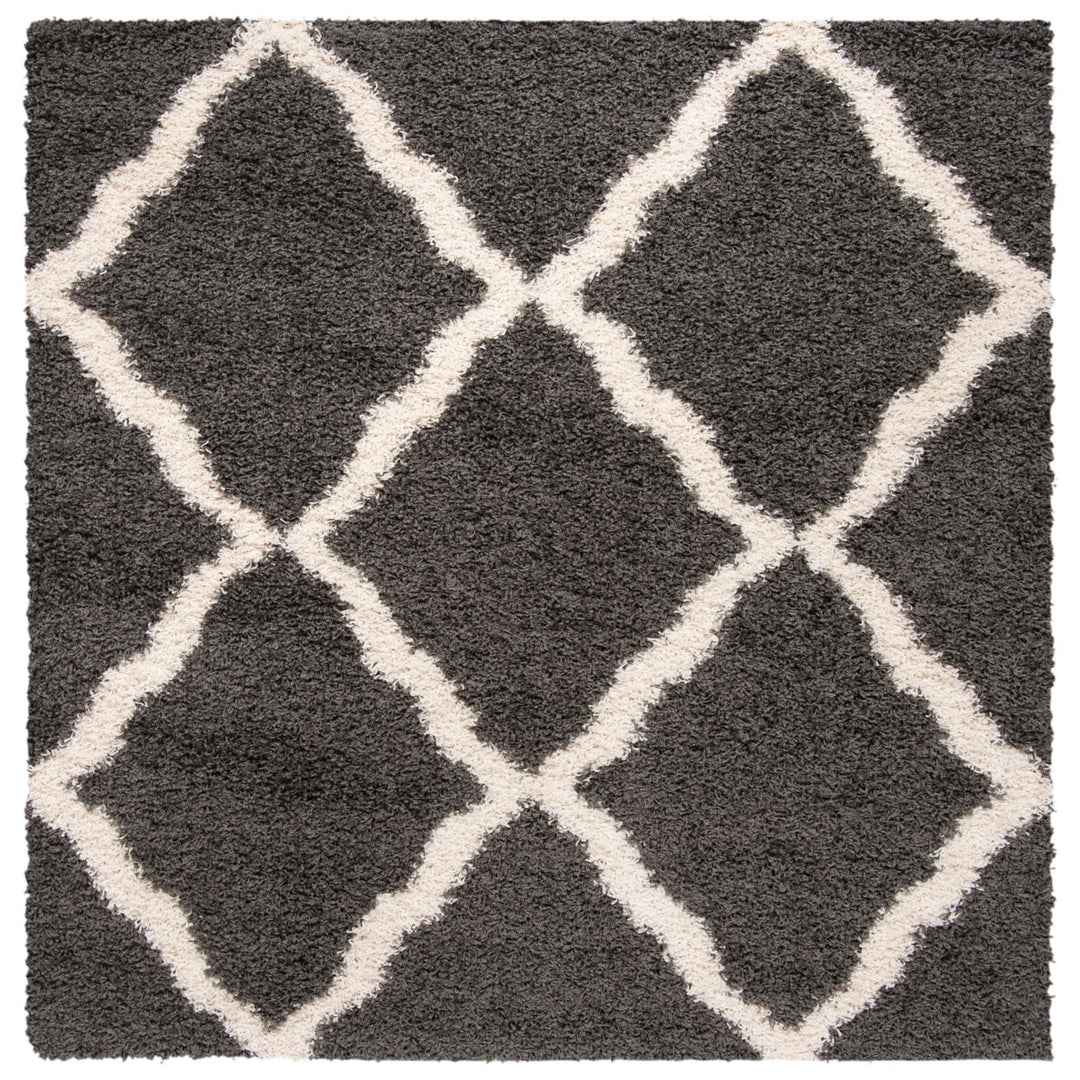 SAFAVIEH Dallas Shag SGDS257A Dark Grey/Ivory Rug Image 1