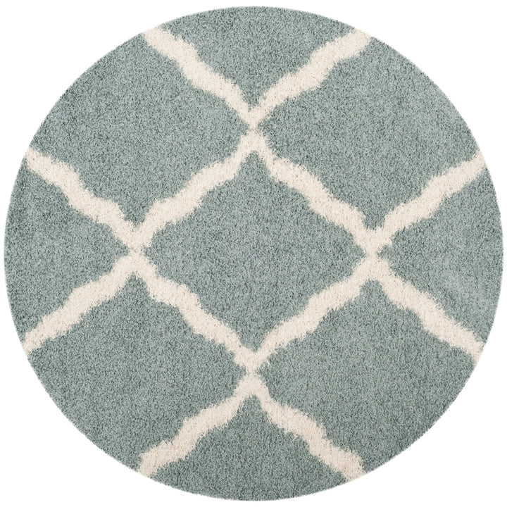 SAFAVIEH Dallas Shag SGDS257C Seafoam / Ivory Rug Image 3