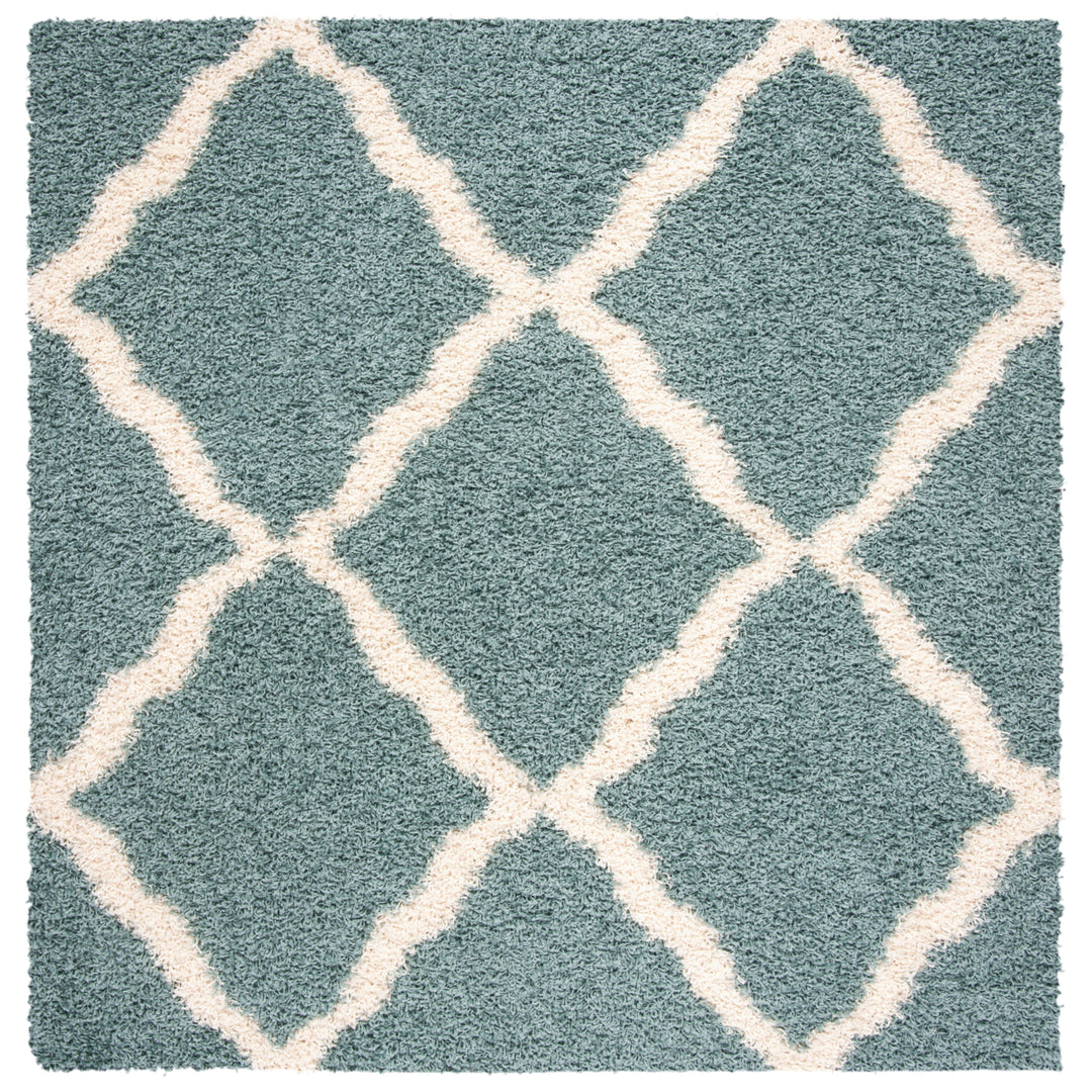 SAFAVIEH Dallas Shag SGDS257C Seafoam / Ivory Rug Image 4