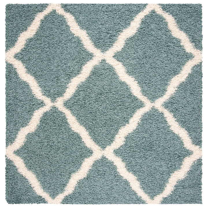 SAFAVIEH Dallas Shag SGDS257C Seafoam / Ivory Rug Image 4