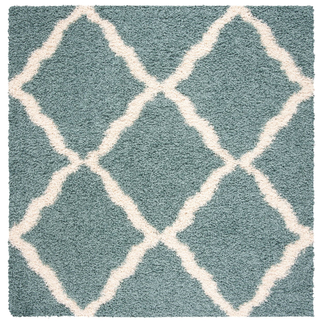 SAFAVIEH Dallas Shag SGDS257C Seafoam / Ivory Rug Image 1