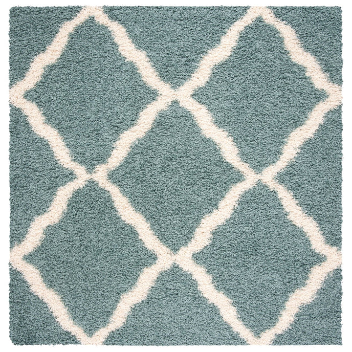 SAFAVIEH Dallas Shag SGDS257C Seafoam / Ivory Rug Image 1