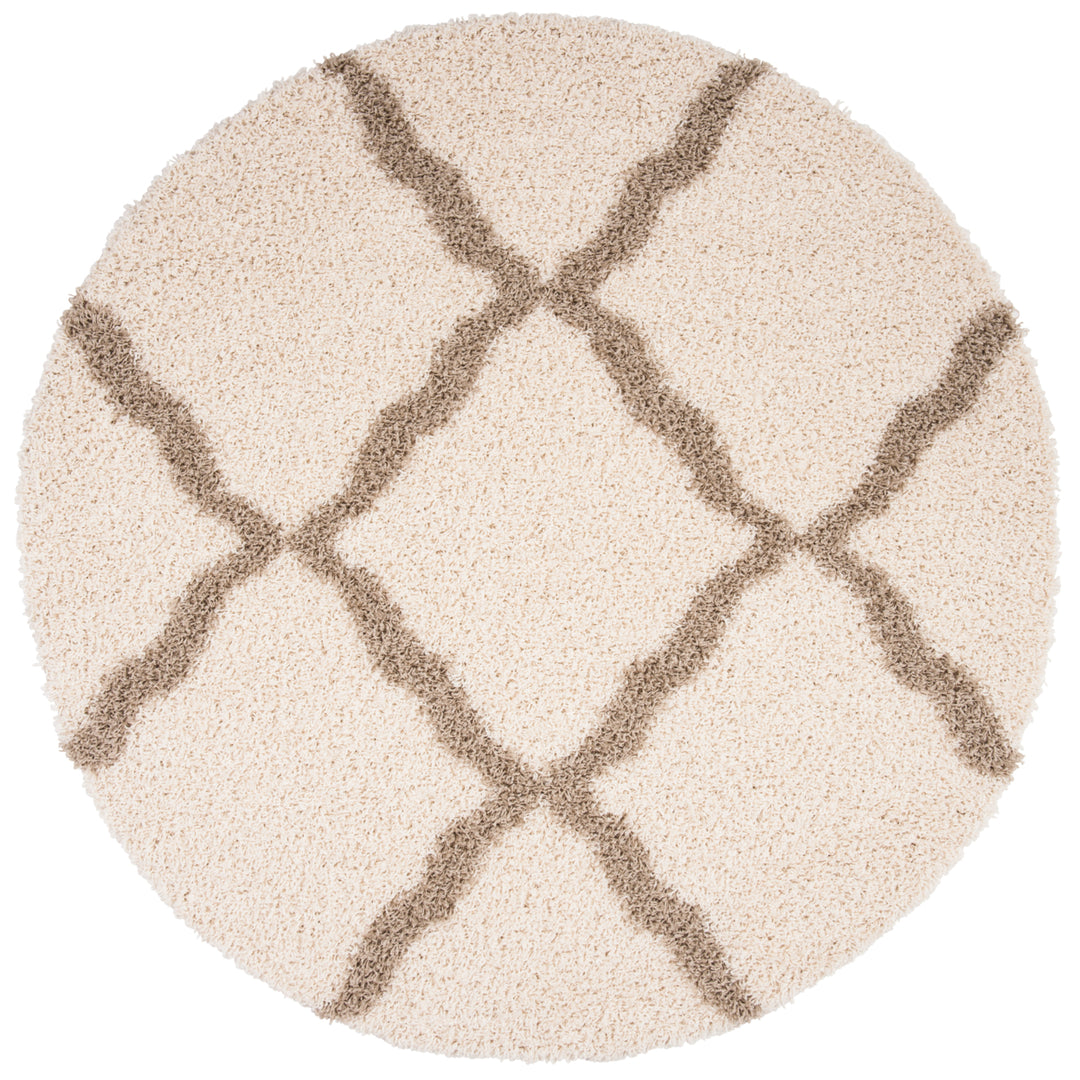 SAFAVIEH Dallas Shag SGDS257B Ivory / Beige Rug Image 4