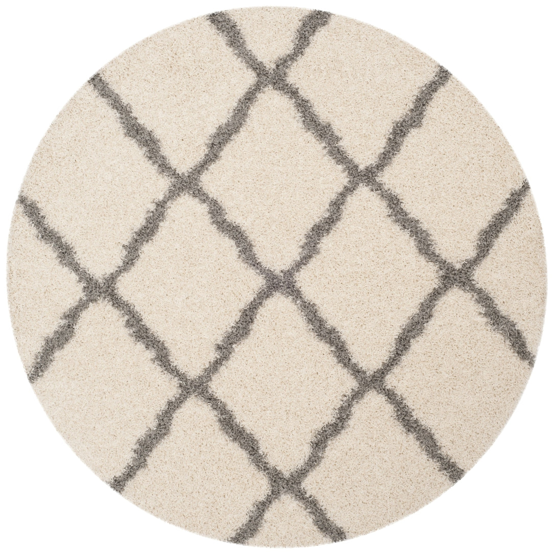 SAFAVIEH Dallas Shag SGDS257F Ivory / Grey Rug Image 4