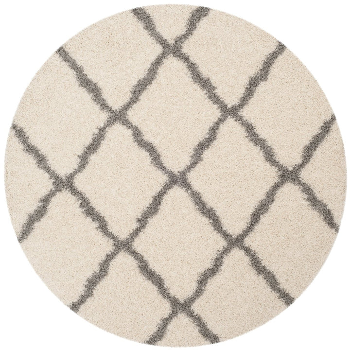 SAFAVIEH Dallas Shag SGDS257F Ivory / Grey Rug Image 1