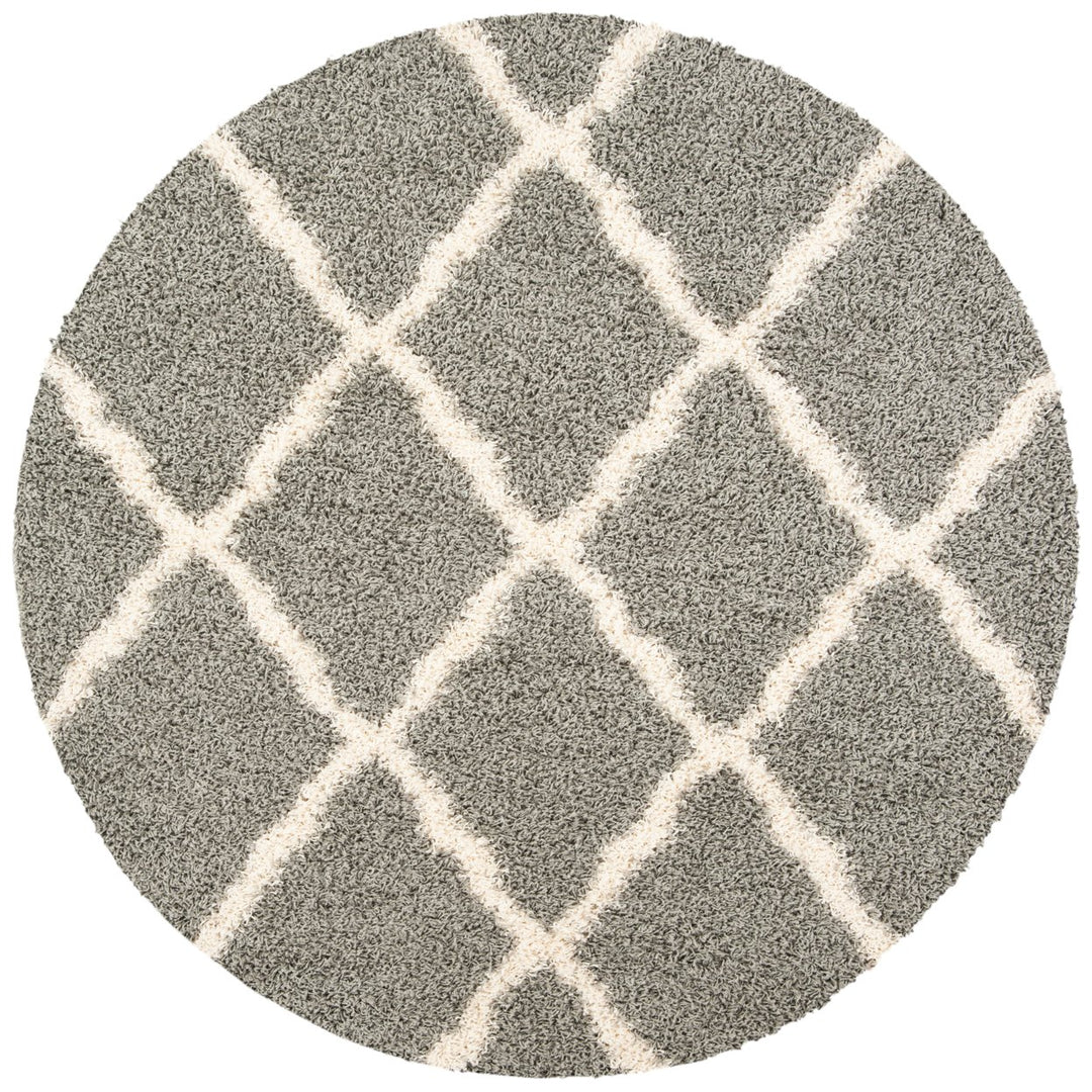 SAFAVIEH Dallas Shag SGDS257G Grey / Ivory Rug Image 1