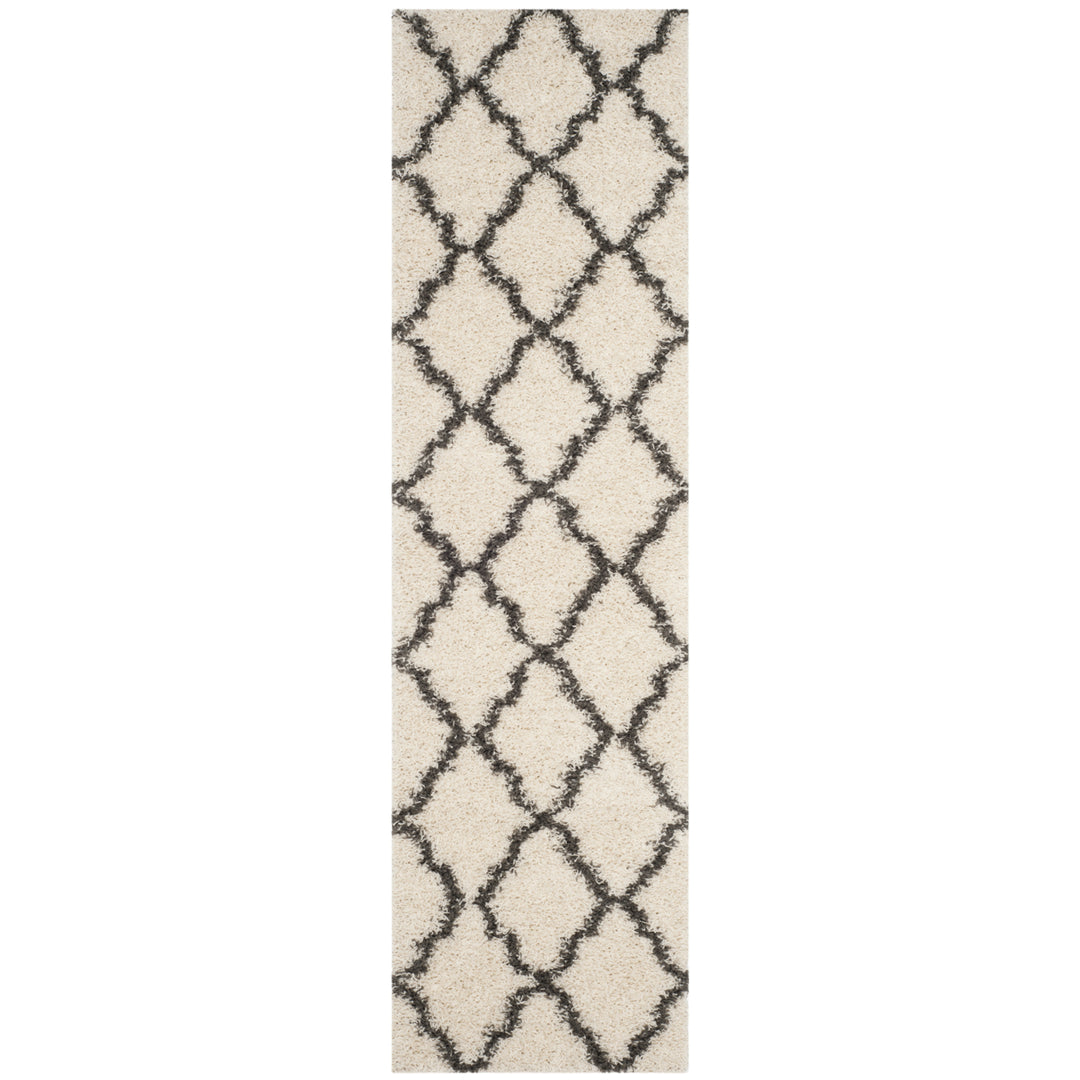 SAFAVIEH Dallas Shag SGDS257H Ivory/Dark Grey Rug Image 1