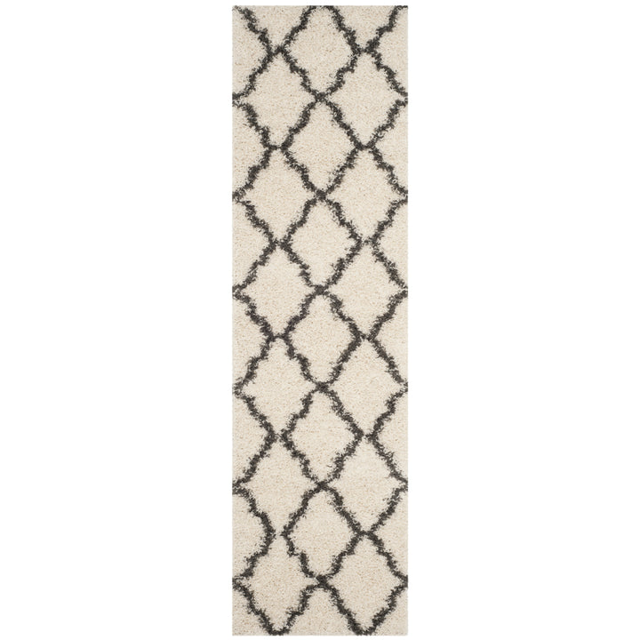 SAFAVIEH Dallas Shag SGDS257H Ivory/Dark Grey Rug Image 1