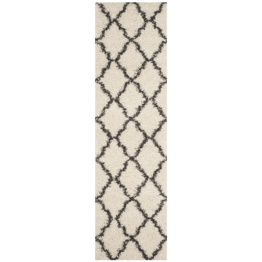 SAFAVIEH Dallas Shag SGDS257H Ivory/Dark Grey Rug Image 1