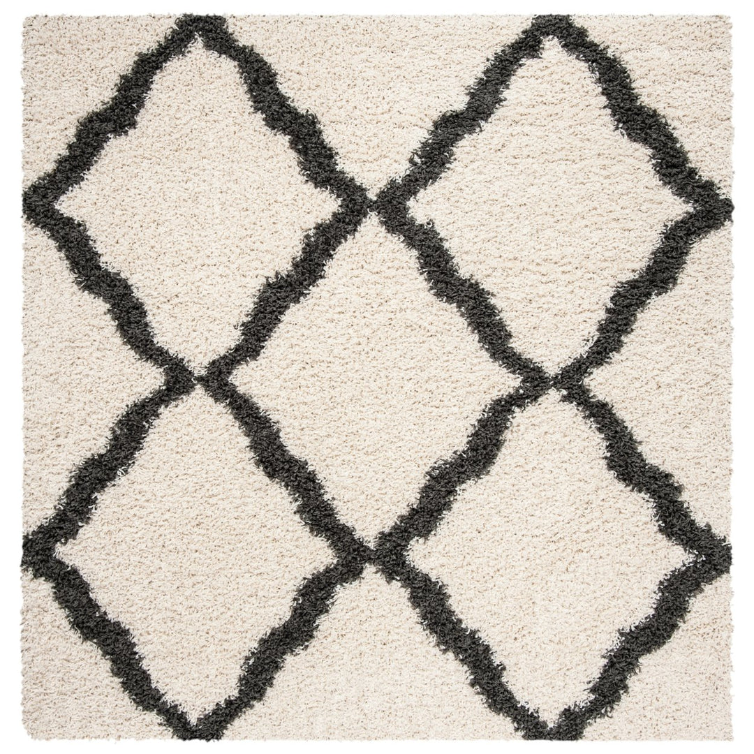 SAFAVIEH Dallas Shag SGDS257H Ivory/Dark Grey Rug Image 1