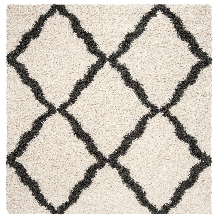 SAFAVIEH Dallas Shag SGDS257H Ivory/Dark Grey Rug Image 1