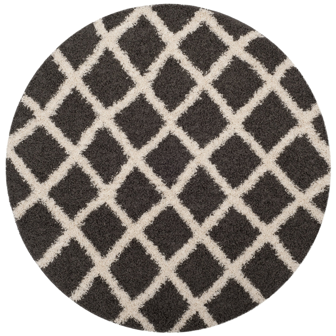 SAFAVIEH Dallas Shag SGDS258A Dark Grey/Ivory Rug Image 4