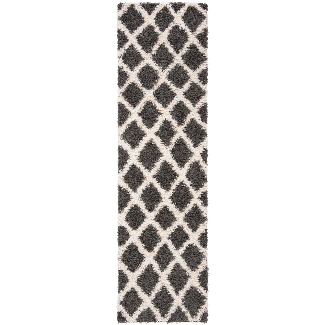 SAFAVIEH Dallas Shag SGDS258A Dark Grey/Ivory Rug Image 5