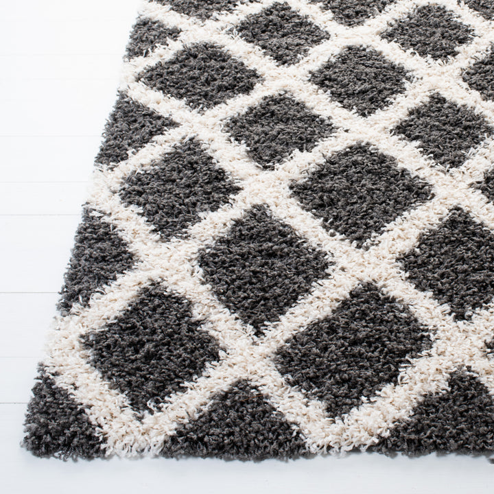 SAFAVIEH Dallas Shag SGDS258A Dark Grey/Ivory Rug Image 6