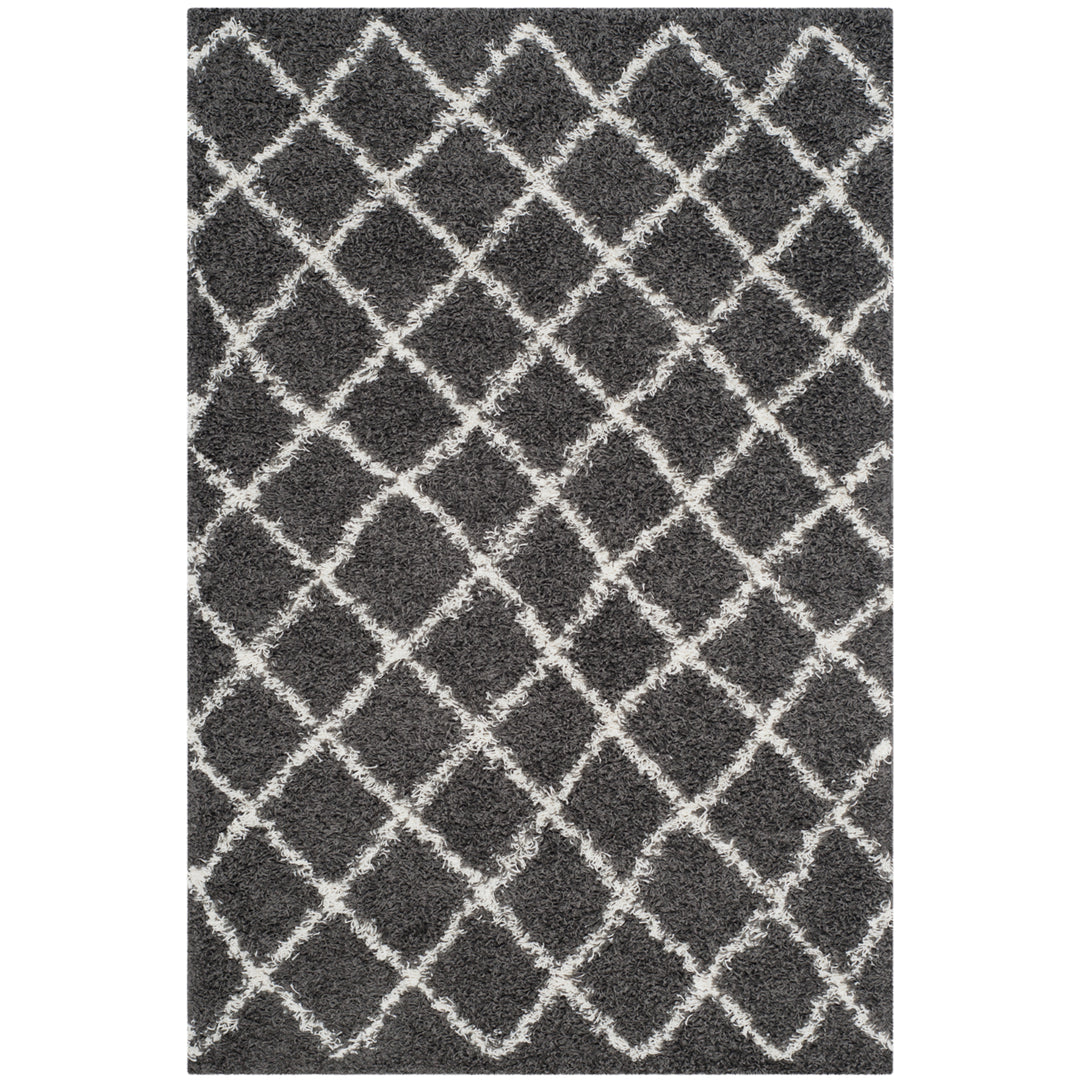 SAFAVIEH Dallas Shag SGDS258A Dark Grey/Ivory Rug Image 9