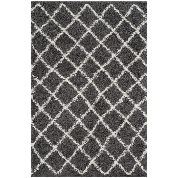 SAFAVIEH Dallas Shag SGDS258A Dark Grey/Ivory Rug Image 9