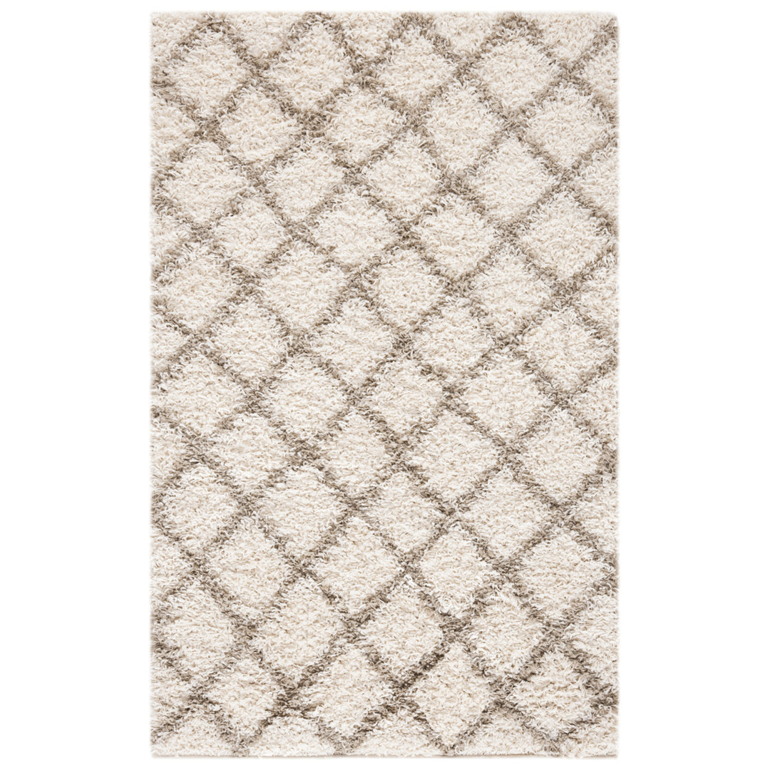 SAFAVIEH Dallas Shag SGDS258B Ivory / Beige Rug Image 1