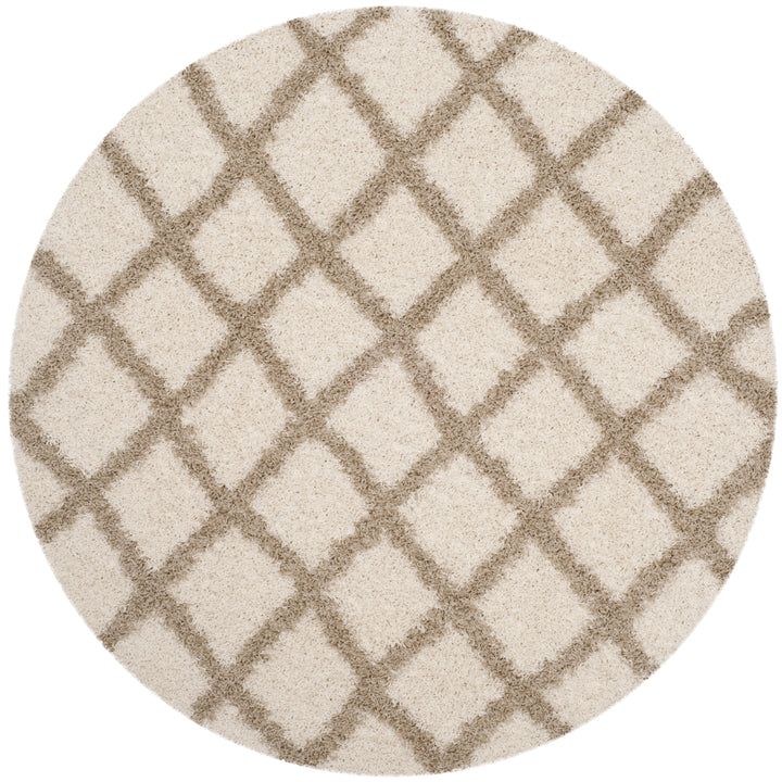 SAFAVIEH Dallas Shag SGDS258B Ivory / Beige Rug Image 4