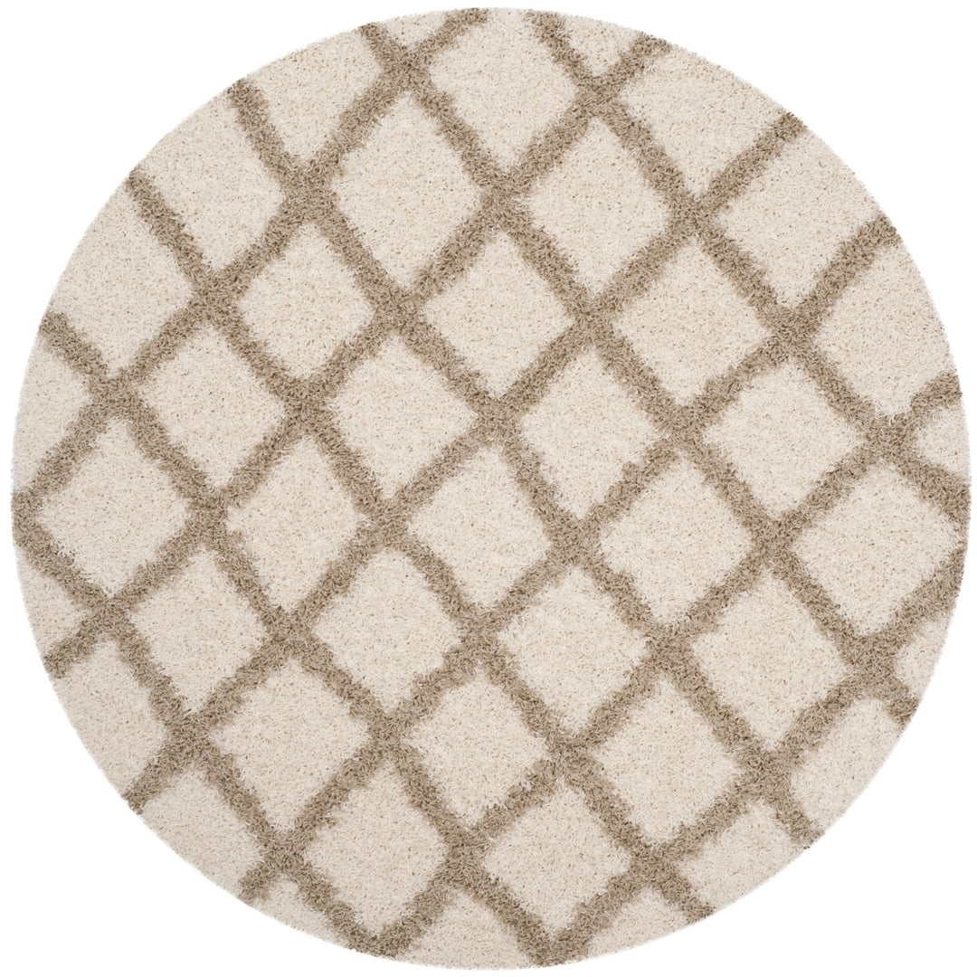 SAFAVIEH Dallas Shag SGDS258B Ivory / Beige Rug Image 1