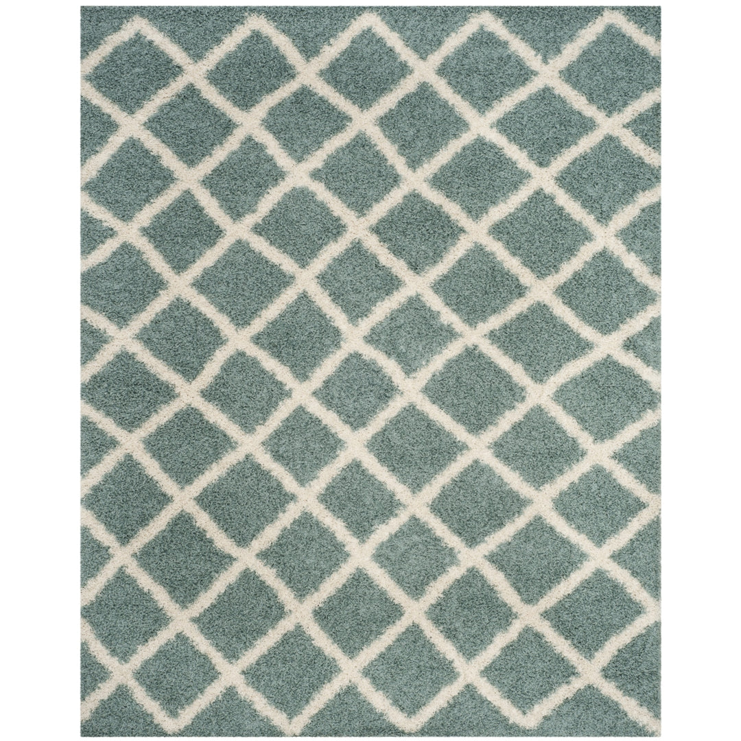 SAFAVIEH Dallas Shag SGDS258C Seafoam / Ivory Rug Image 1