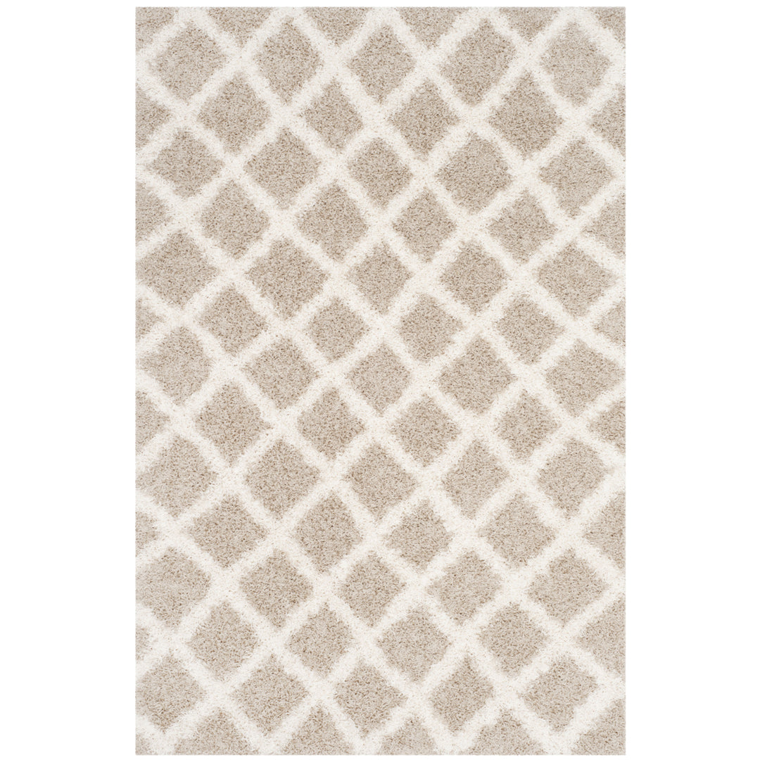 SAFAVIEH Dallas Shag SGDS258D Beige / Ivory Rug Image 1